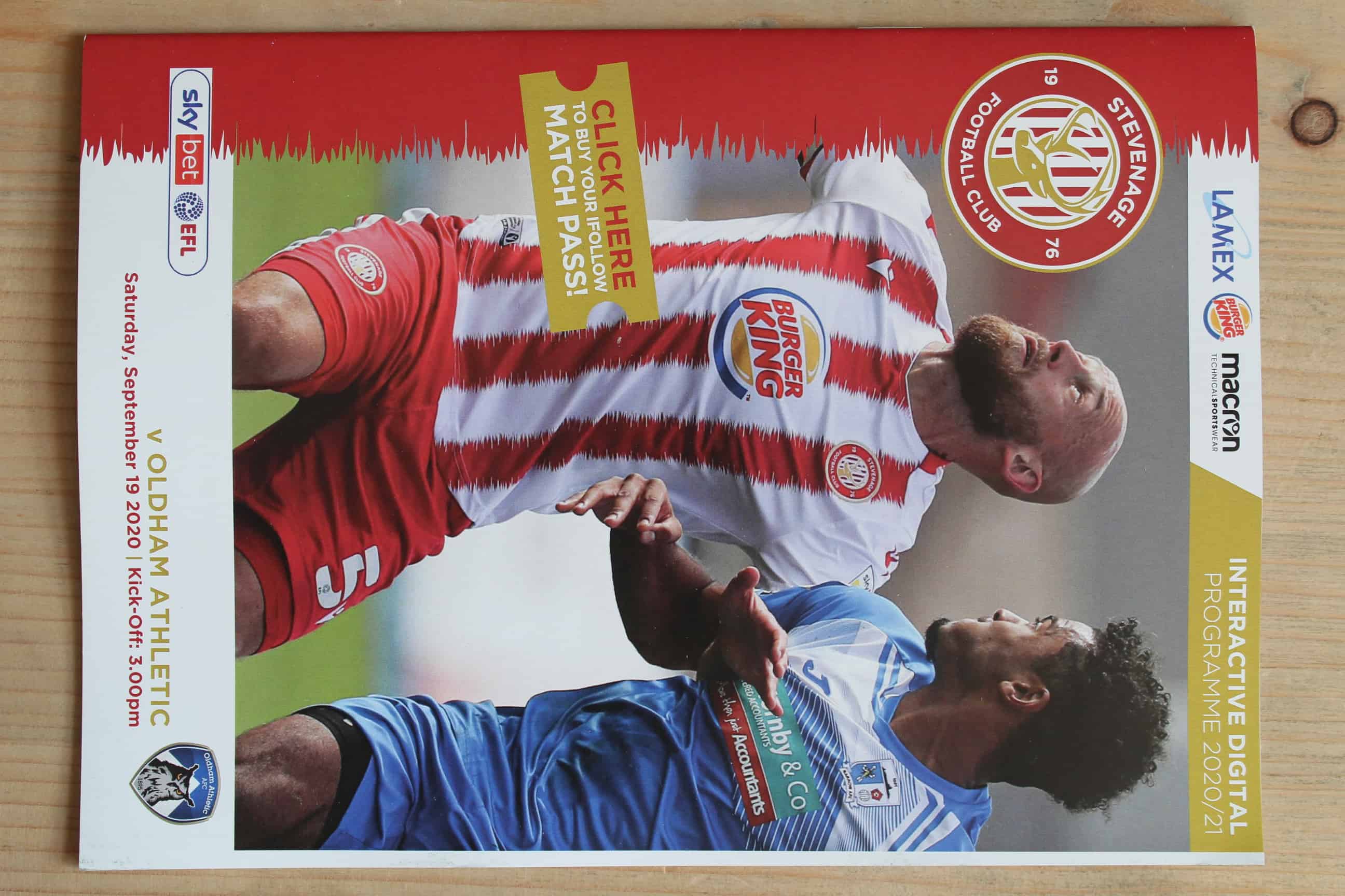 Stevenage Borough FC v Oldham Athletic FC